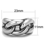3W874 - Rhodium Brass Ring with No Stone - Alamode - Flyclothing LLC