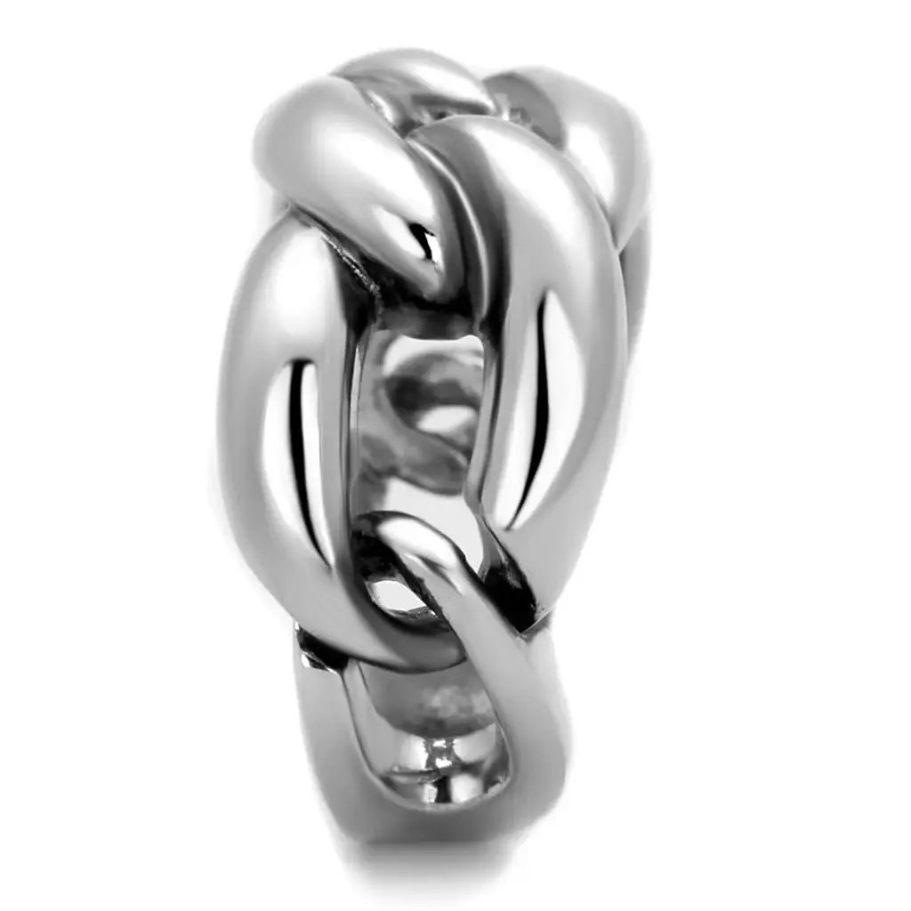 3W874 - Rhodium Brass Ring with No Stone - Alamode - Flyclothing LLC