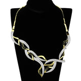 3W942 - Gold+Rhodium Brass Jewelry Sets with AAA Grade CZ in Clear - Alamode - Flyclothing LLC
