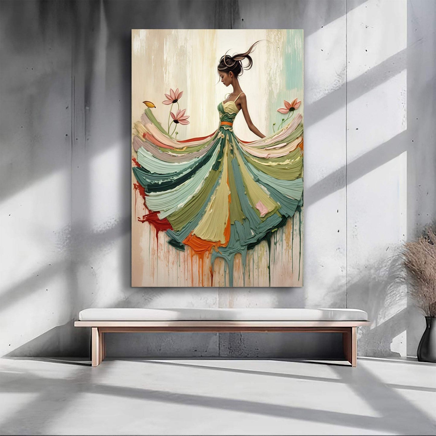 Blooming Modern Abstract Wall Art - Tailored Canvases - Flyclothing LLC