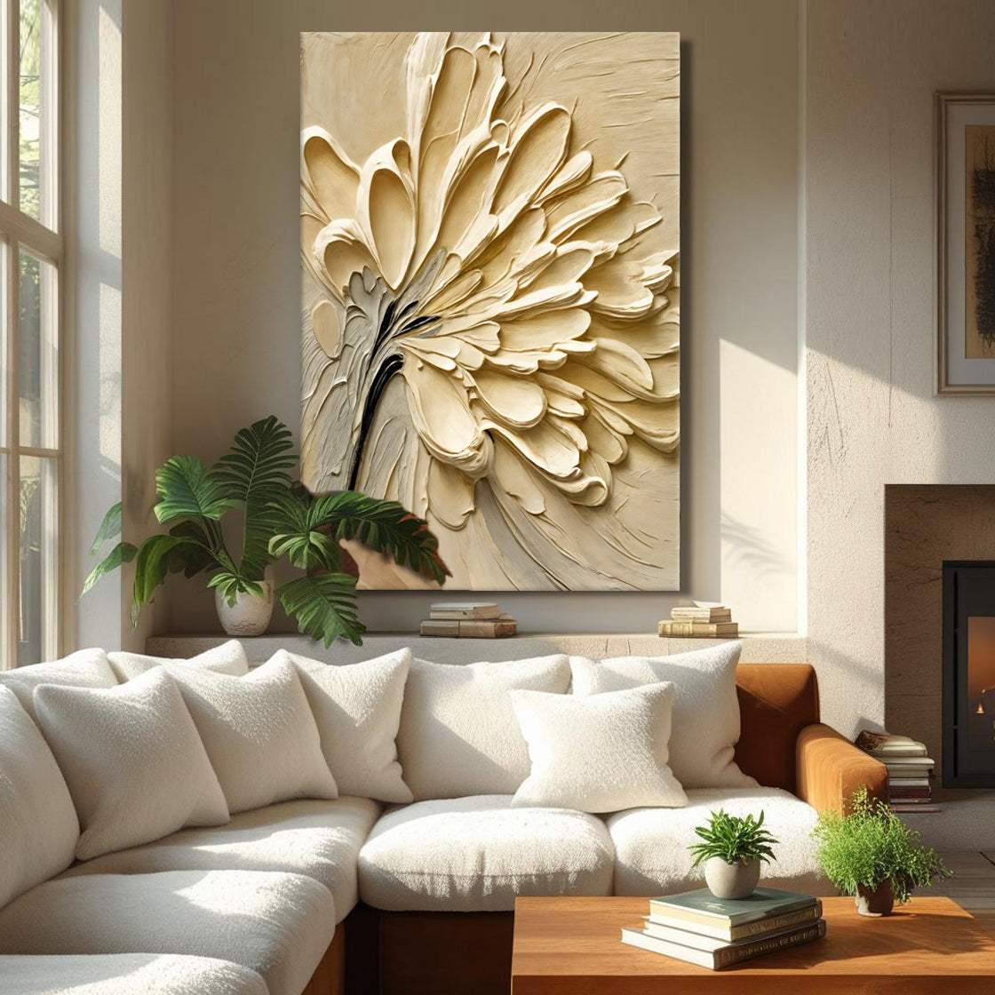 Flower Splatter Wall Art - Tailored Canvases - Flyclothing LLC