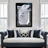 3D Wolf Wall Art III - Tailored Canvases - Flyclothing LLC