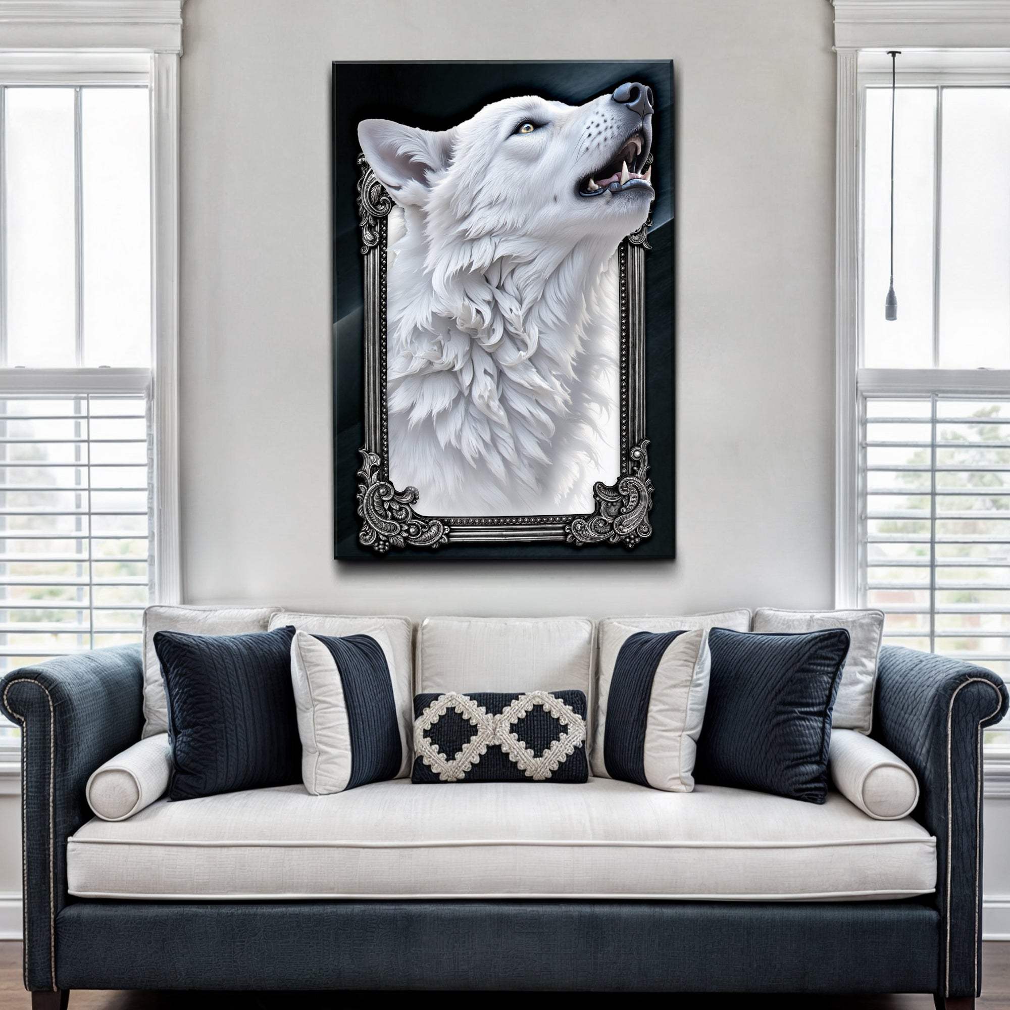 3D Wolf Wall Art III - Tailored Canvases - Flyclothing LLC