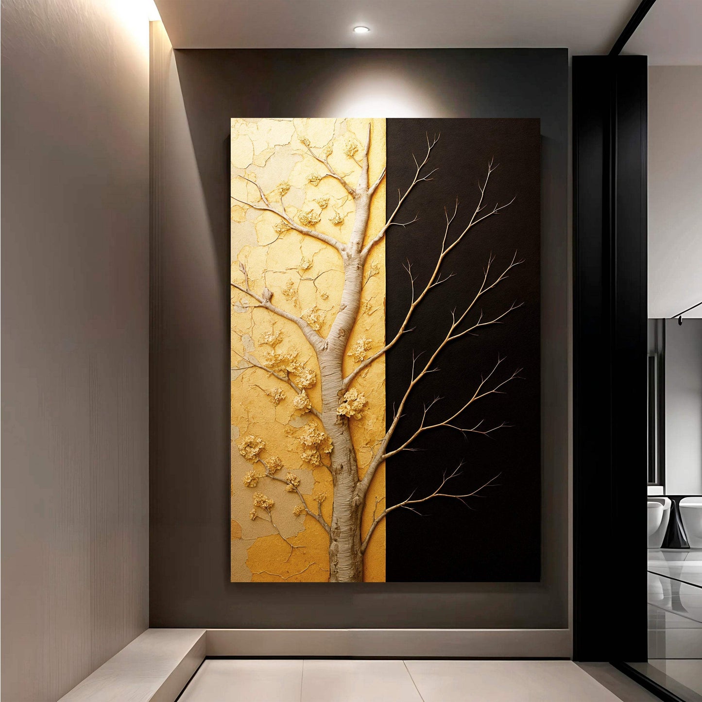 Golden Eclipse Wall Art - Tailored Canvases - Flyclothing LLC
