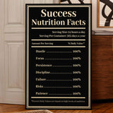 Ingredients For Success Motivational Wall Sign - Tailored Canvases - Flyclothing LLC