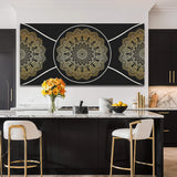 Gold Sacred Geometry Wall Art - Tailored Canvases - Flyclothing LLC
