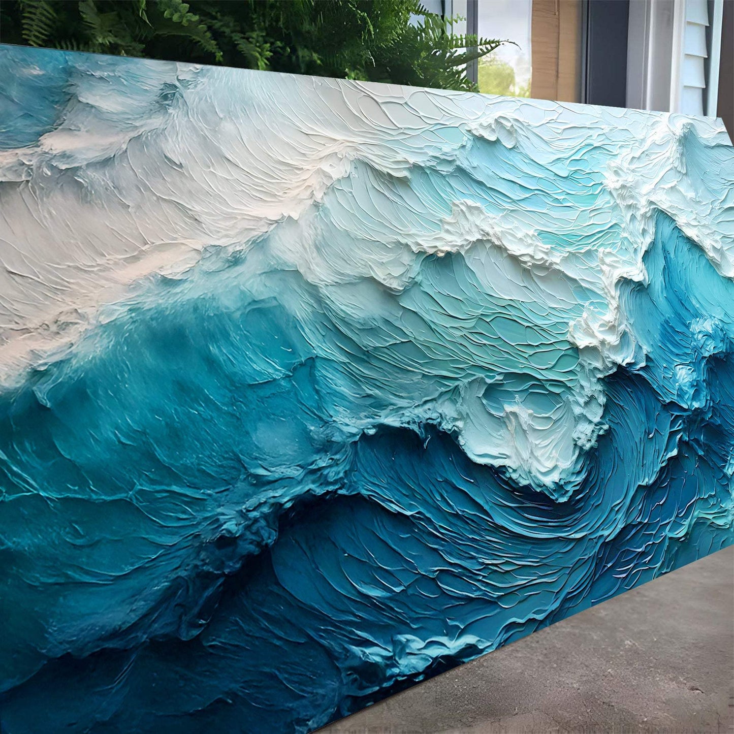 Blue Ocean Coastal Wall Art II - Tailored Canvases - Flyclothing LLC