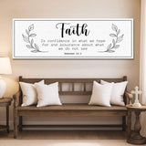 Faith Is Confidence - Hebrews 11:1 Faith Sign - Tailored Canvases - Flyclothing LLC