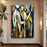 Abstract Human Connection Wall Art - Tailored Canvases - Flyclothing LLC