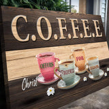 Our COFFEE Faith Sign II - Tailored Canvases - Flyclothing LLC