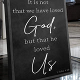 1 John 4:10 Faith Sign V - Tailored Canvases - Flyclothing LLC