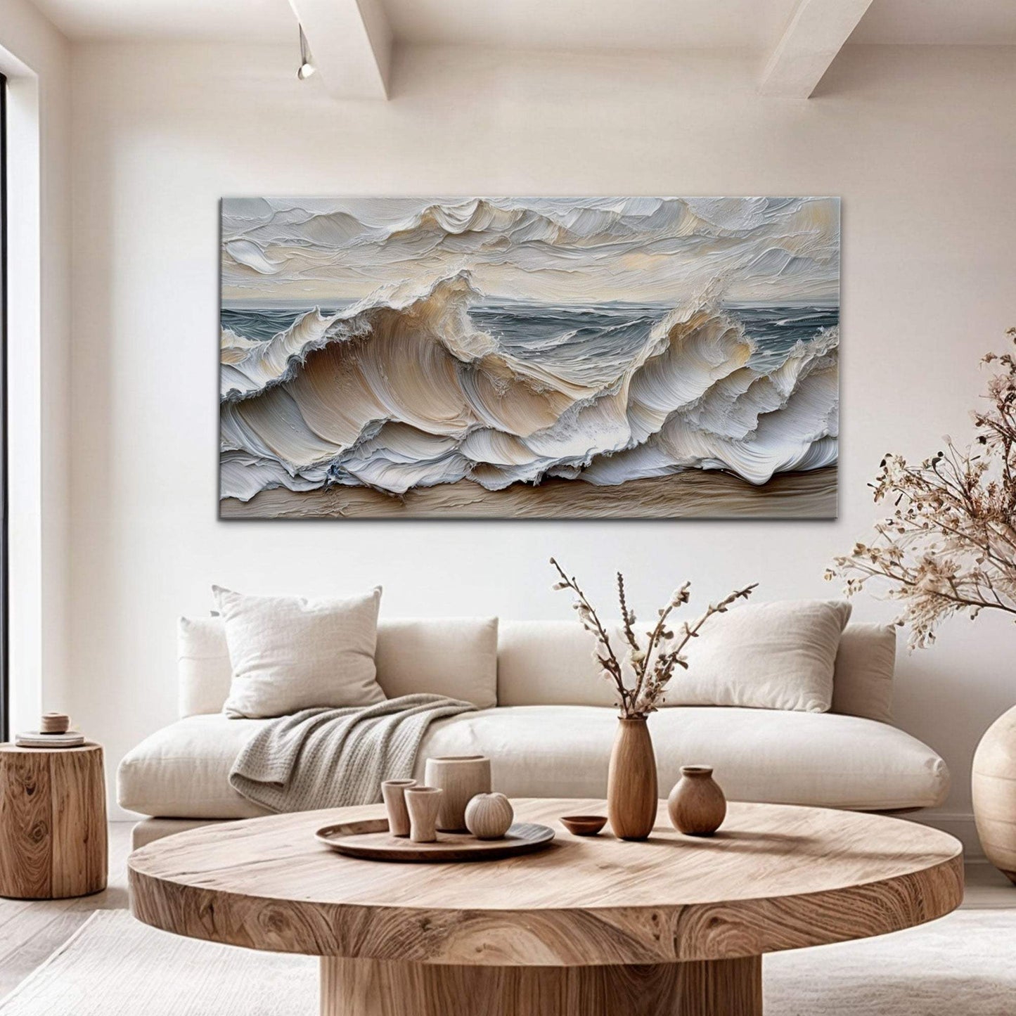 Ocean Waves Wall Art - Tailored Canvases - Flyclothing LLC