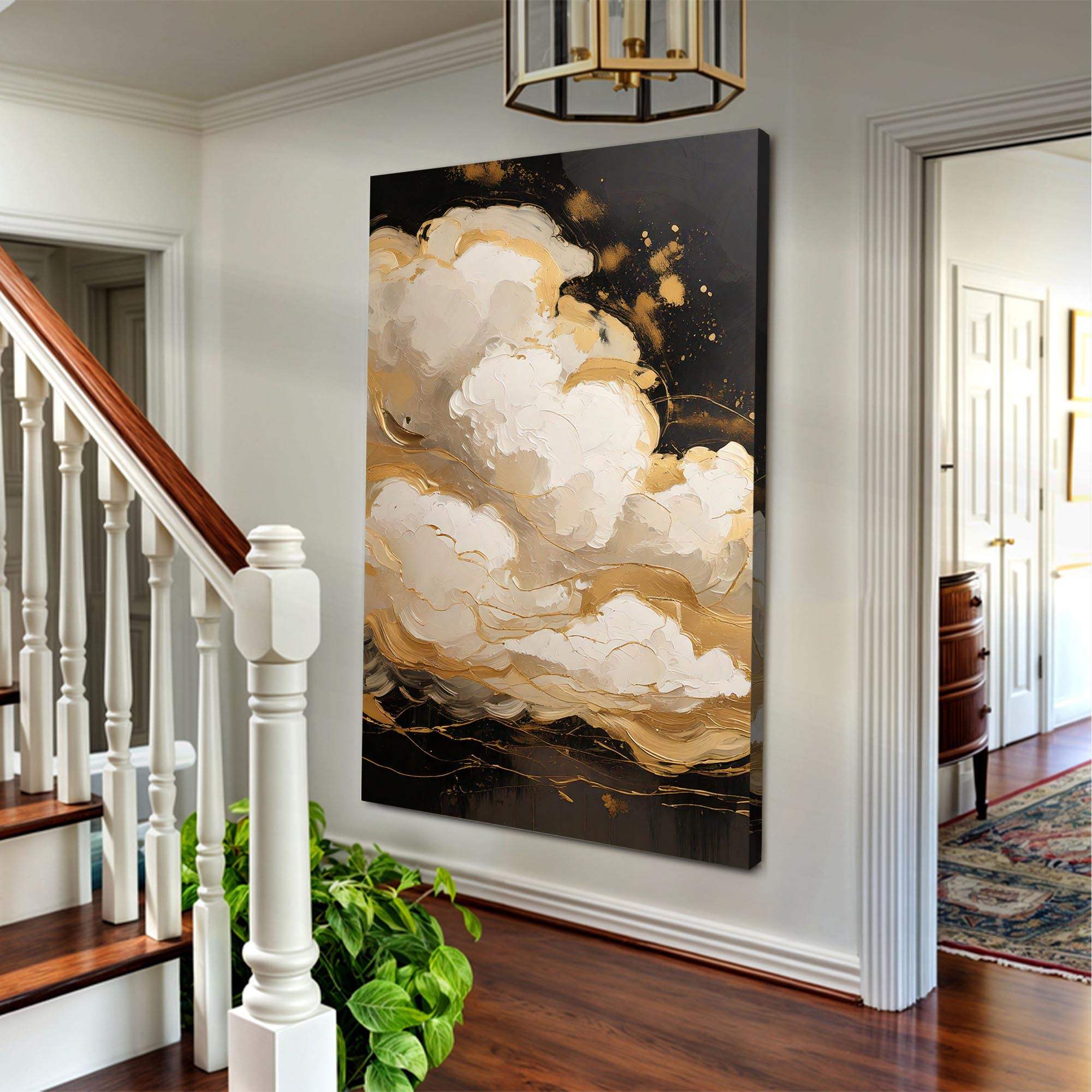 Auric Cloud Abstract Wall Art - Tailored Canvases - Flyclothing LLC