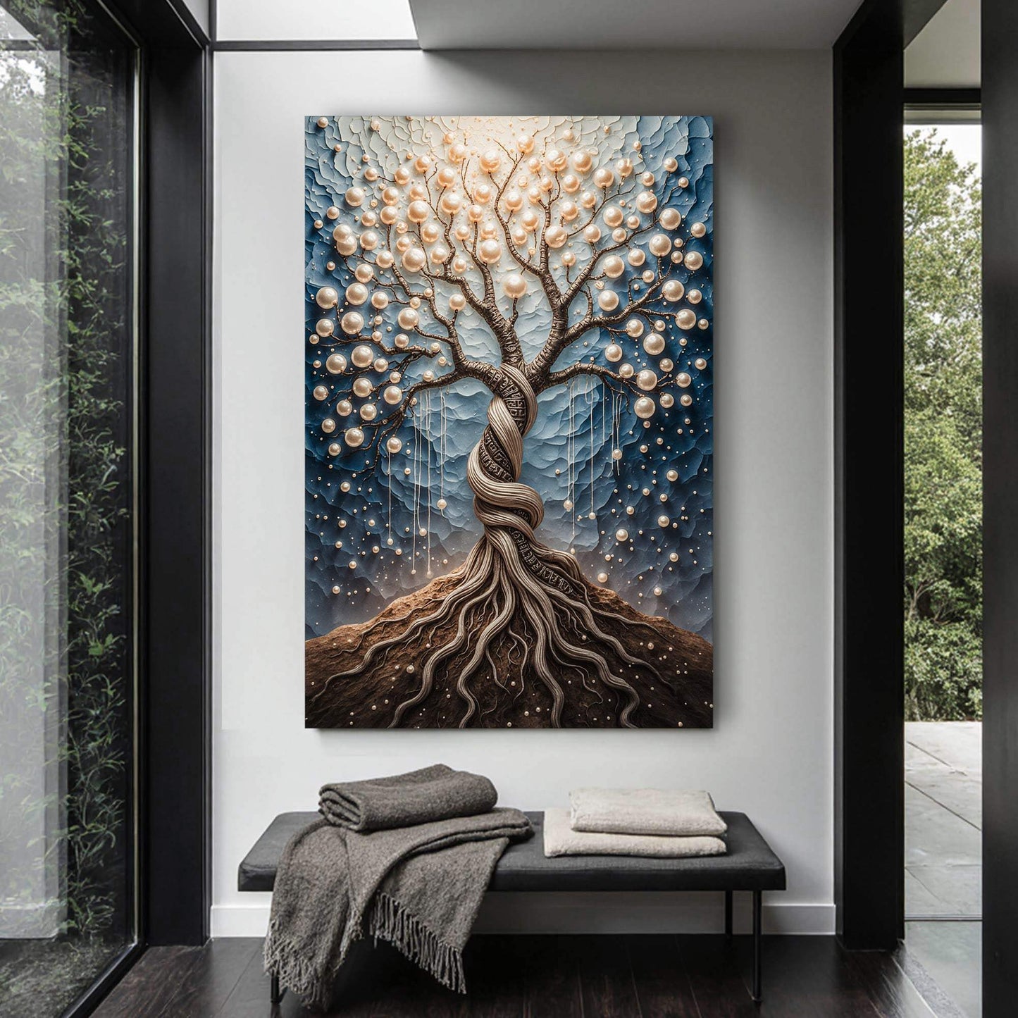The Pearl Tree Wall Art - Tailored Canvases - Flyclothing LLC