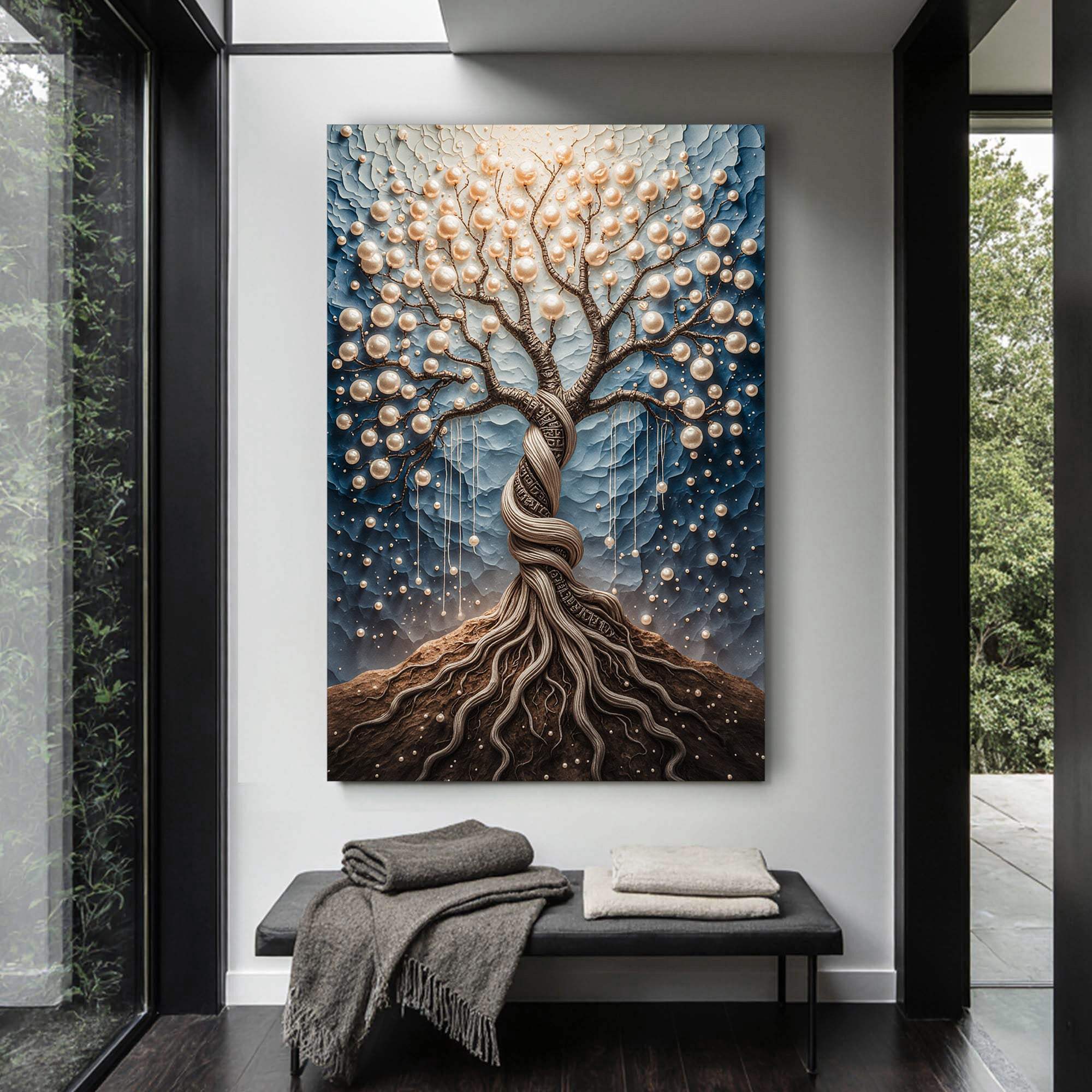 The Pearl Tree Wall Art - Tailored Canvases - Flyclothing LLC