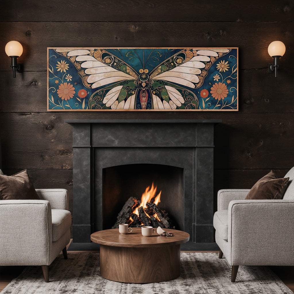 Abstract Vintage Butterfly Wall Art - Tailored Canvases - Flyclothing LLC