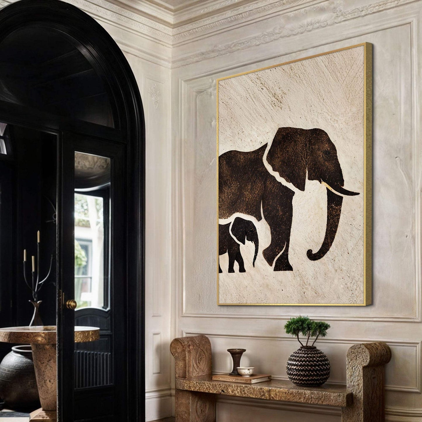 Elephant Heritage Wall Art - Tailored Canvases - Flyclothing LLC