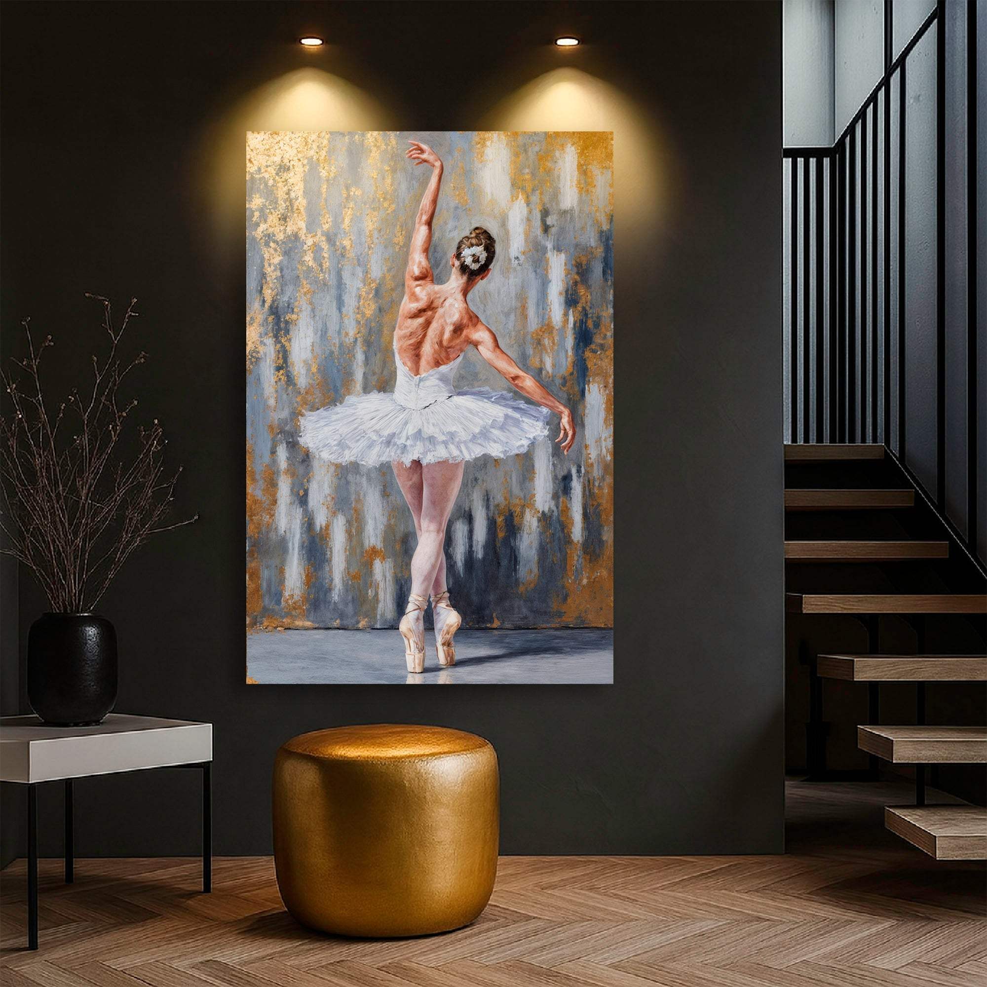 Modern Ballet Elegance Wall Art - Tailored Canvases - Flyclothing LLC