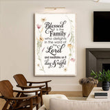 Blessed Is The Family Faith Sign - Tailored Canvases - Flyclothing LLC