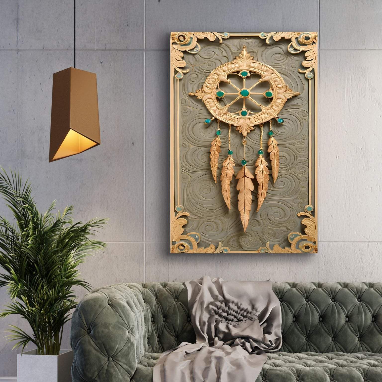 3D Whispering Feathers Wall Art II - Tailored Canvases - Flyclothing LLC