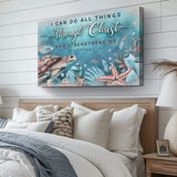 I Can Do All Things Through Christ Faith Sign V - Tailored Canvases - Flyclothing LLC