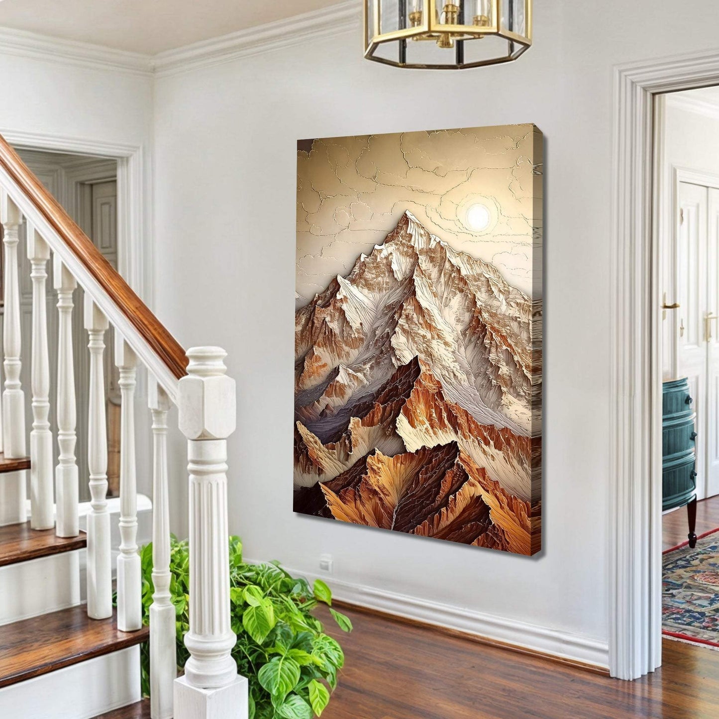 3D Minimalist Mountain Wall Art - Tailored Canvases - Flyclothing LLC