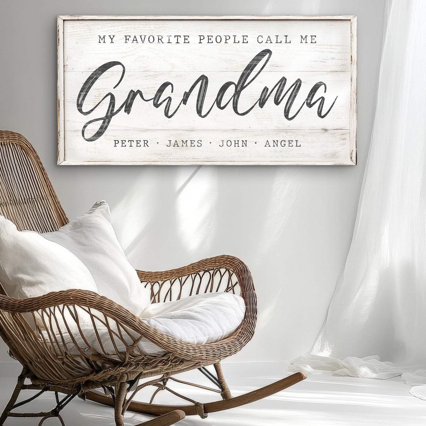My Favorite People Call Me Grandma Sign II - Tailored Canvases - Flyclothing LLC