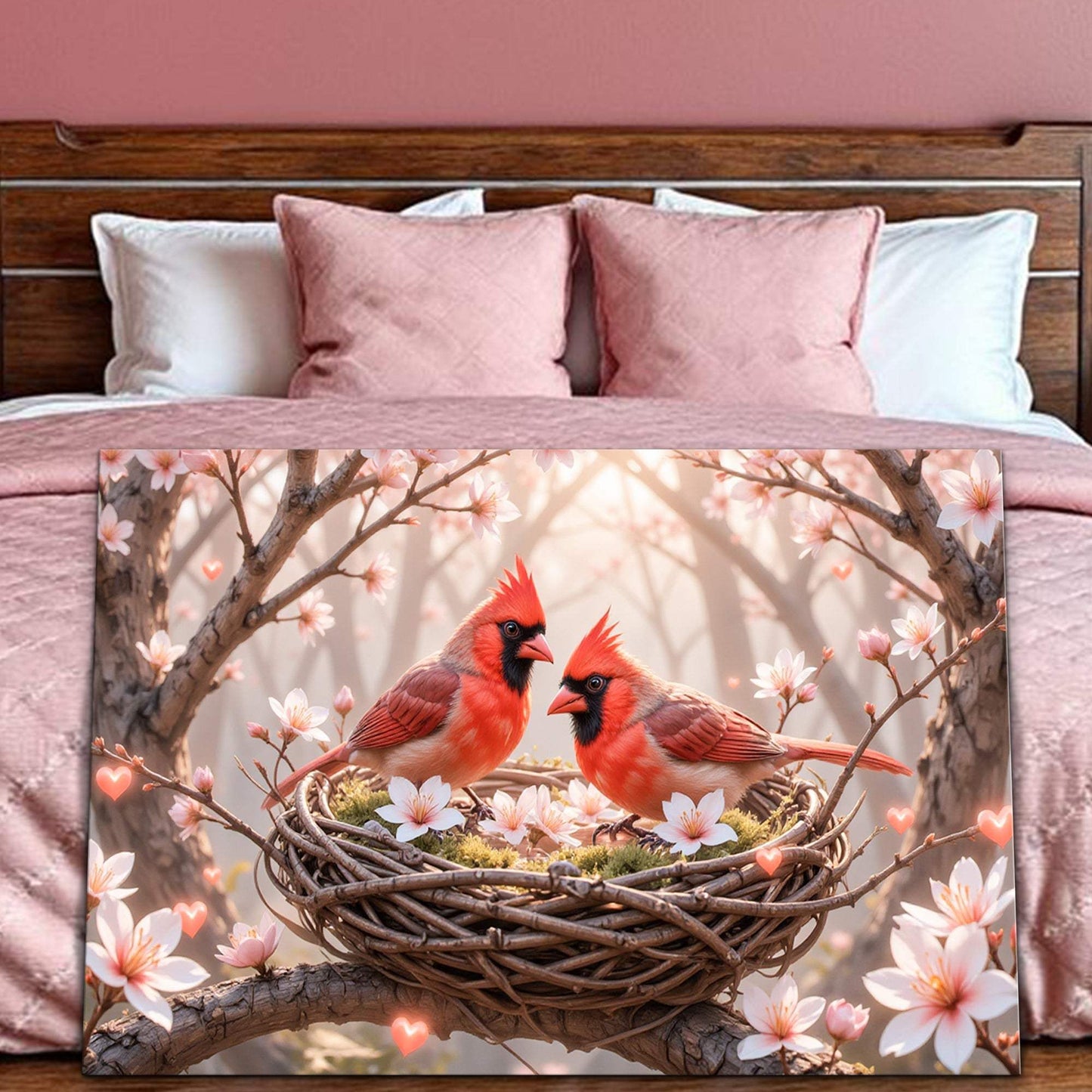 3D Cardinals Wall Art - Tailored Canvases - Flyclothing LLC