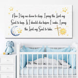 I Lay Me Down To Sleep Faith Sign - Tailored Canvases - Flyclothing LLC