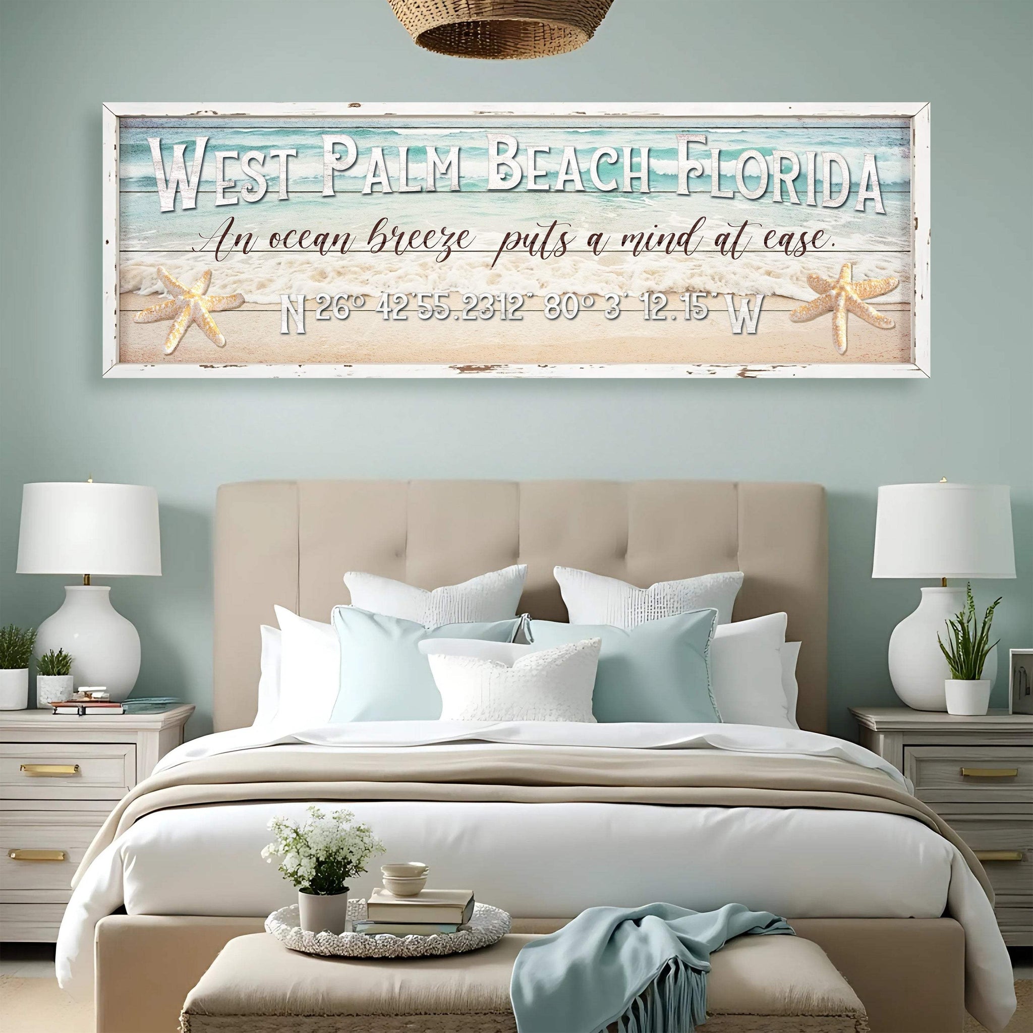 Personalized Beach House Coastal Sign - Tailored Canvases - Flyclothing LLC