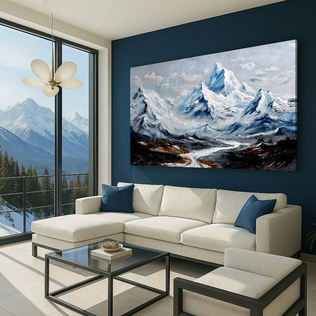 Mountain Minimalist Wall Art II - Tailored Canvases - Flyclothing LLC