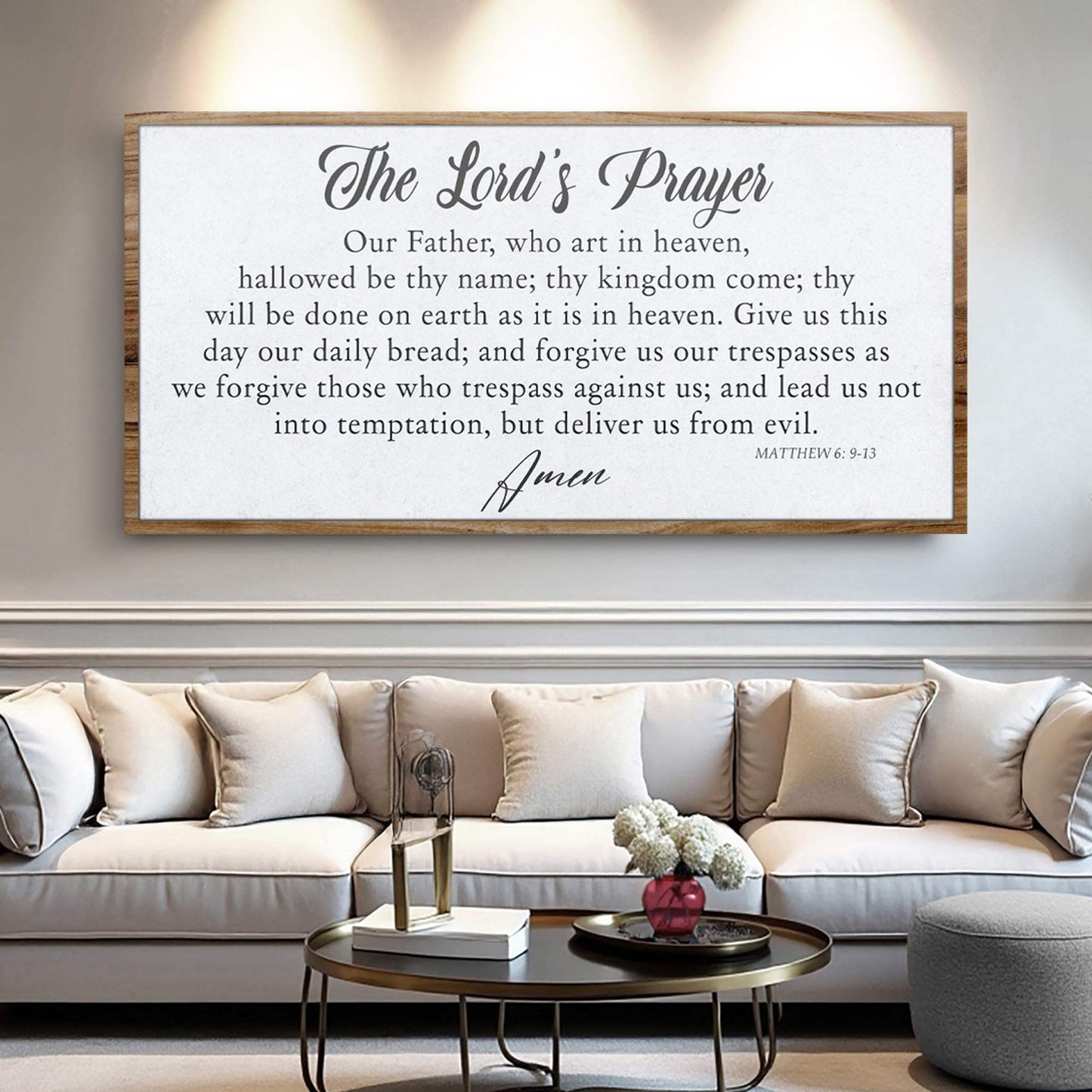The Lord's Prayer Faith Sign II - Tailored Canvases - Flyclothing LLC