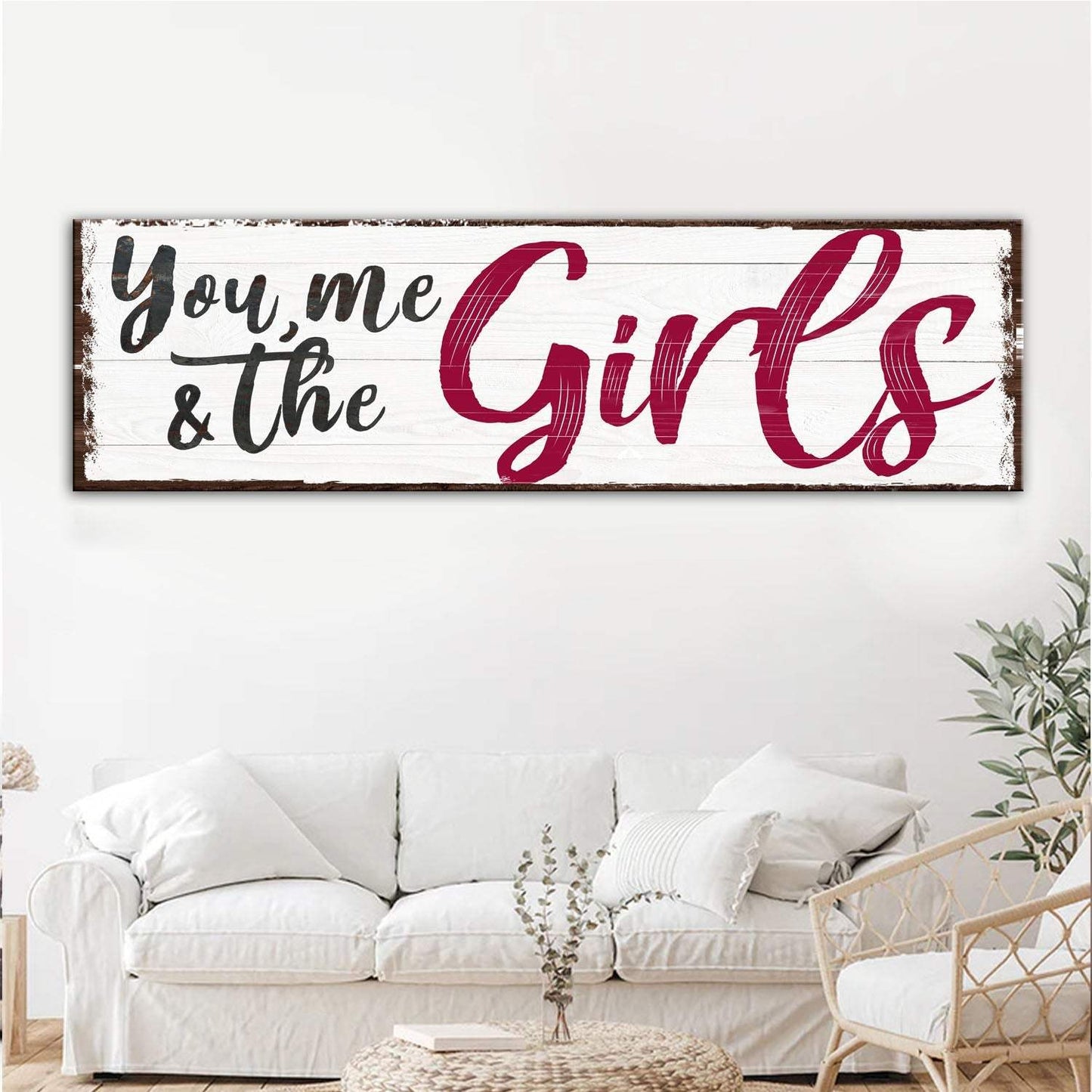 You, Me And The Girls Sign III - Tailored Canvases - Flyclothing LLC