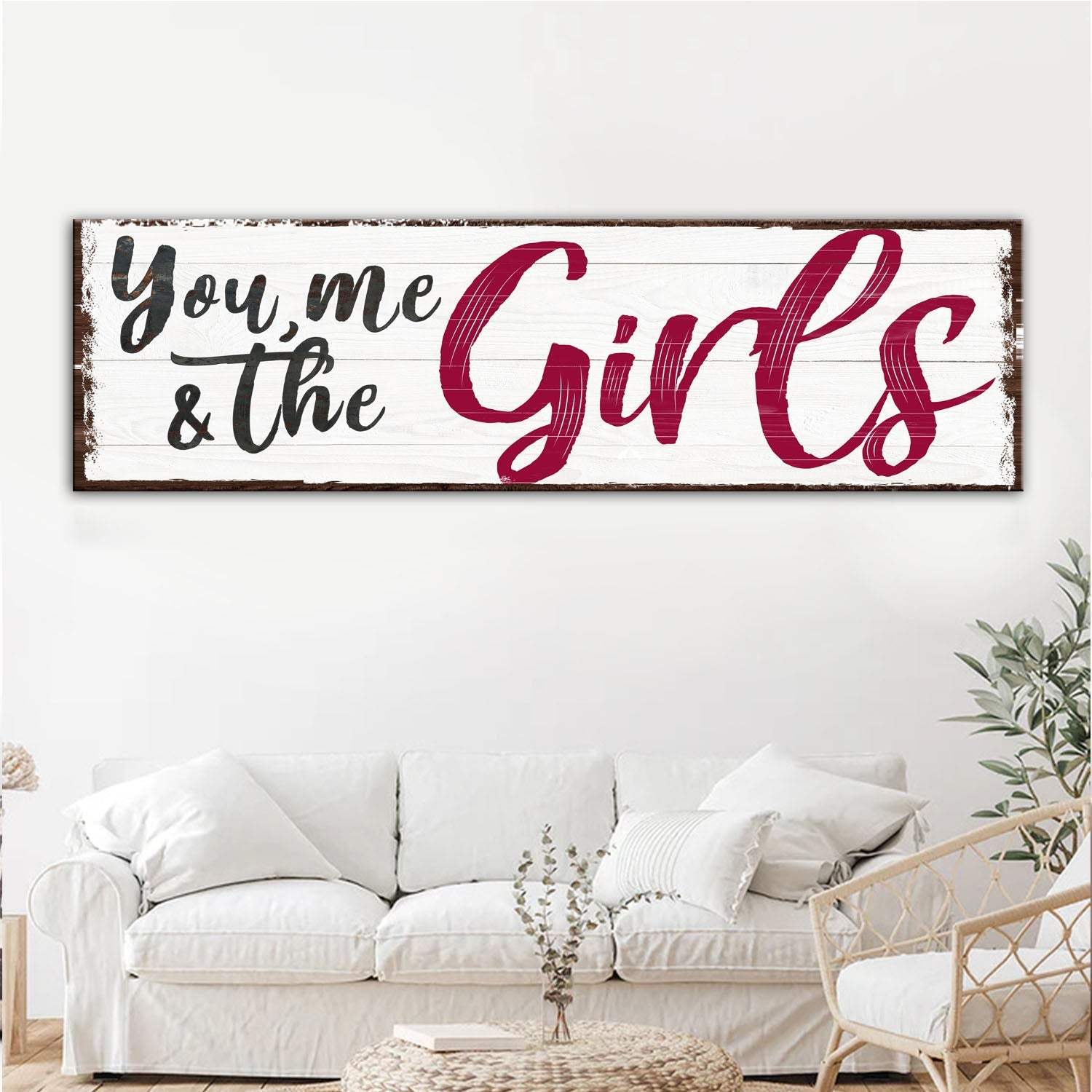 You, Me And The Girls Sign III - Tailored Canvases - Flyclothing LLC