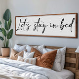 Let's Stay in Bed Bedroom Sign II - Tailored Canvases - Flyclothing LLC