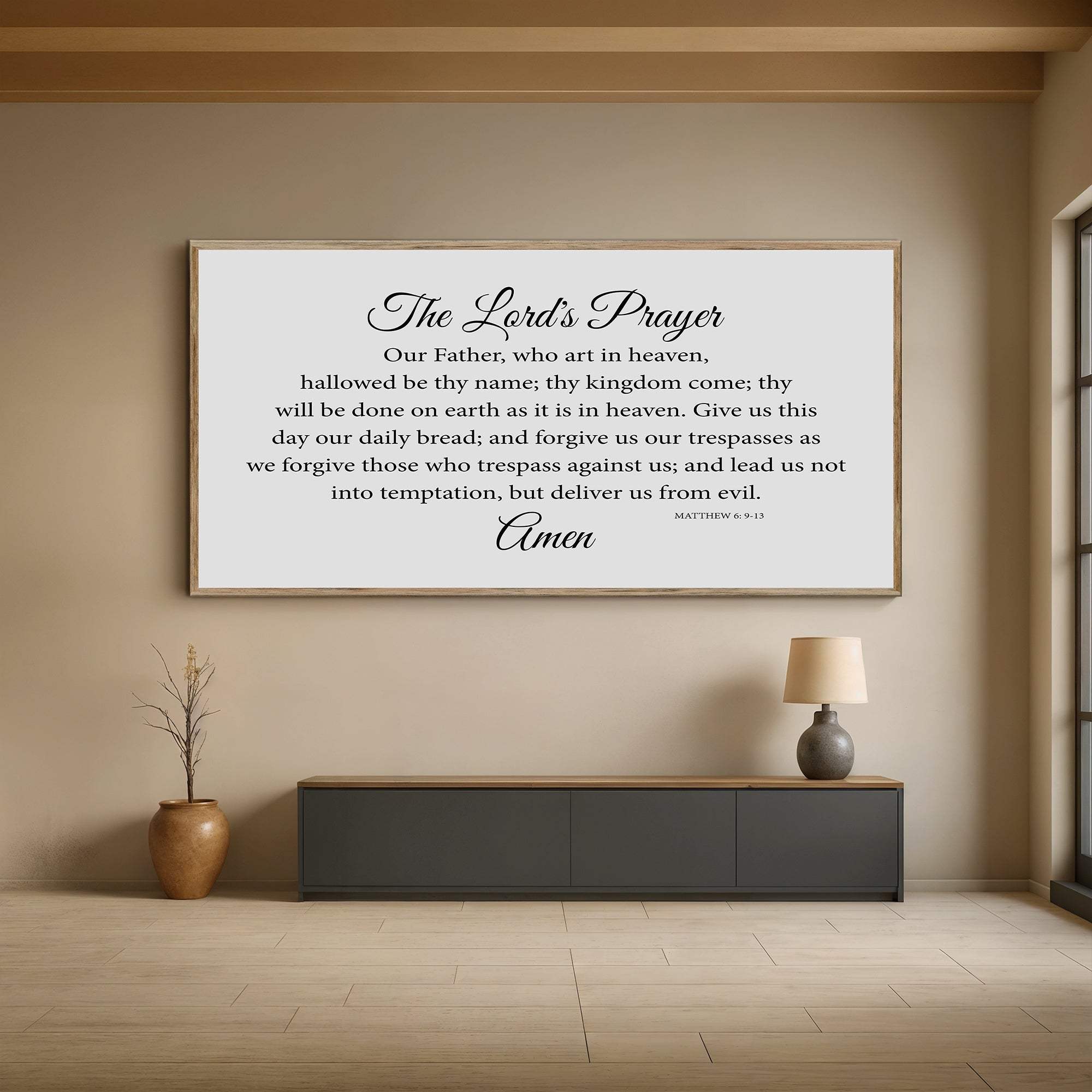 The Lord's Prayer Faith Sign - Tailored Canvases - Flyclothing LLC