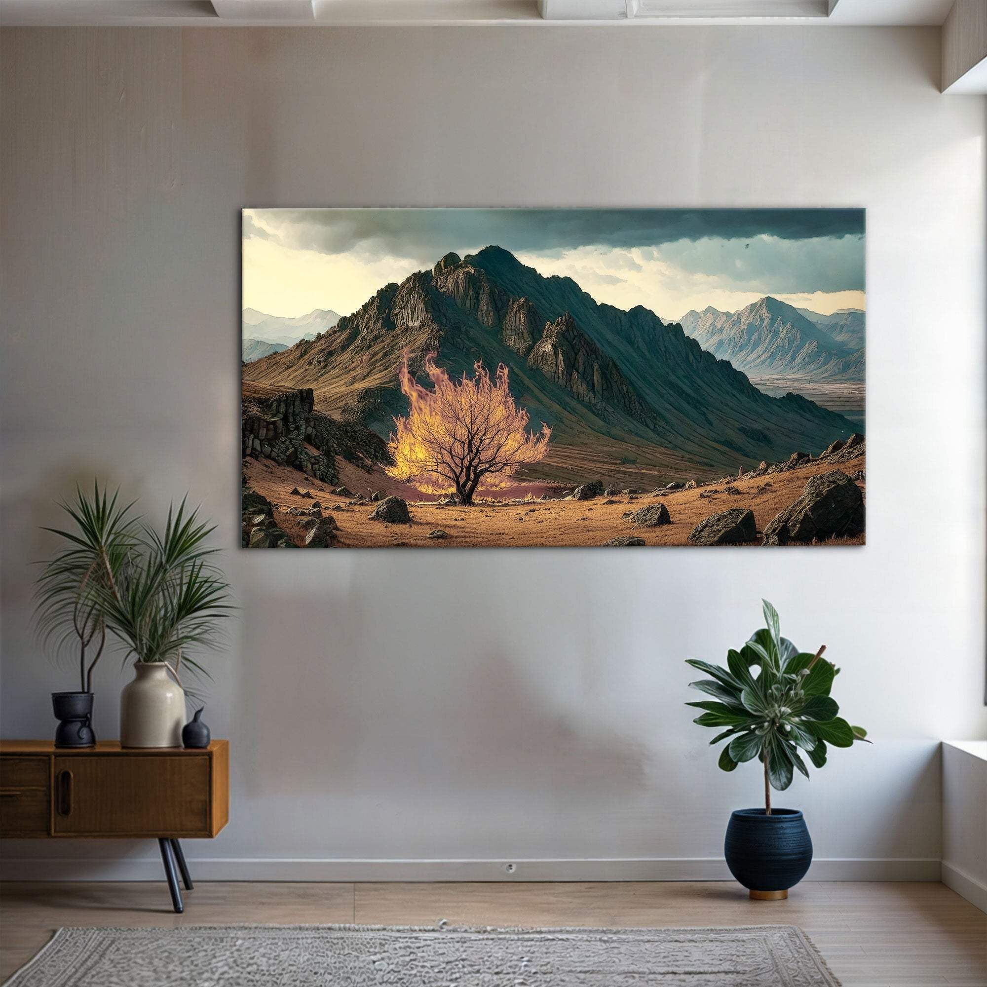 Burning Bush - Faith Wall Art VI - Tailored Canvases - Flyclothing LLC