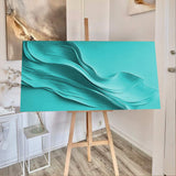 Turquoise Minimalist Wall Art - Tailored Canvases - Flyclothing LLC