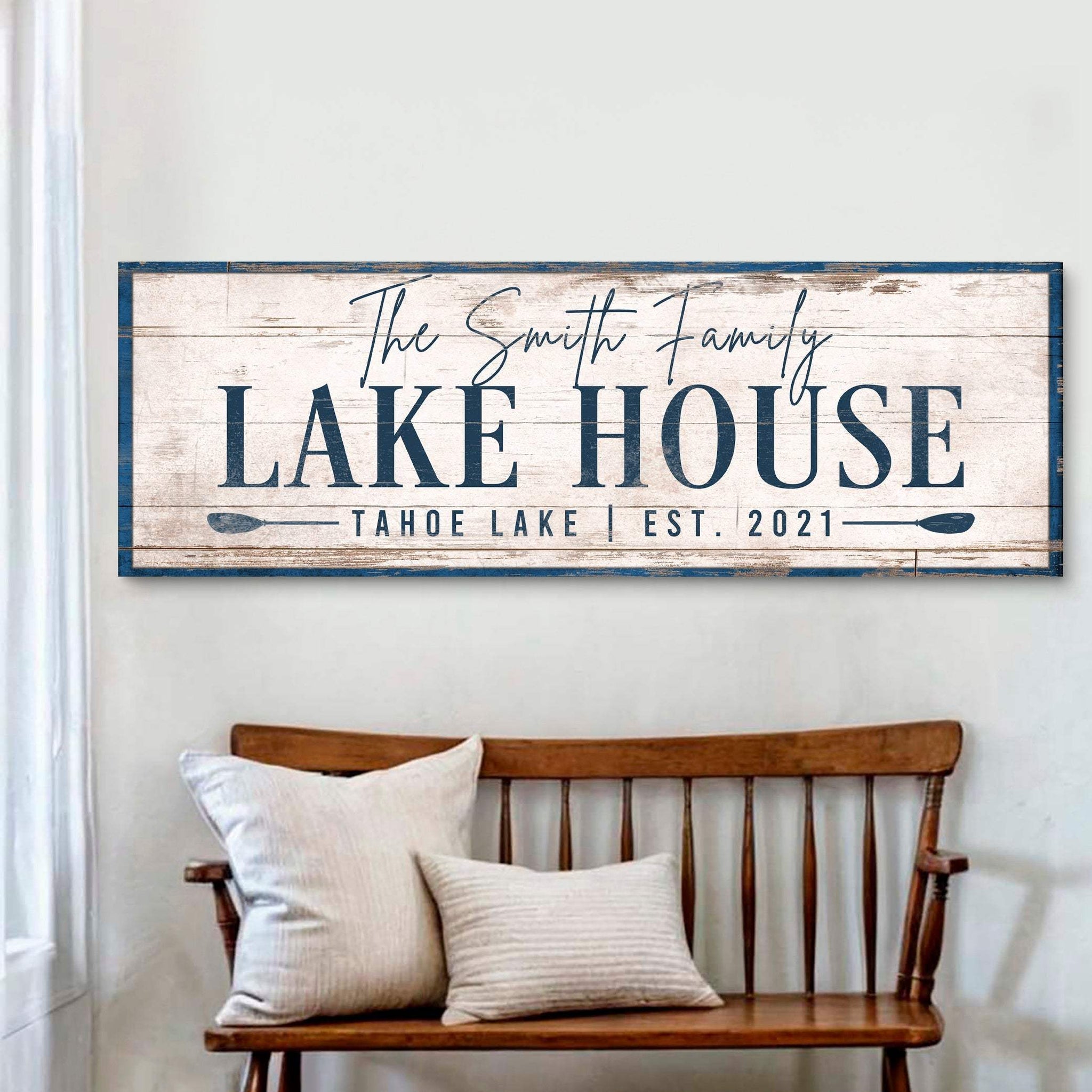 Personalized Lake House Sign V - Tailored Canvases - Flyclothing LLC