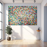 Radiant Bloom Abstract Wall Art - Tailored Canvases - Flyclothing LLC