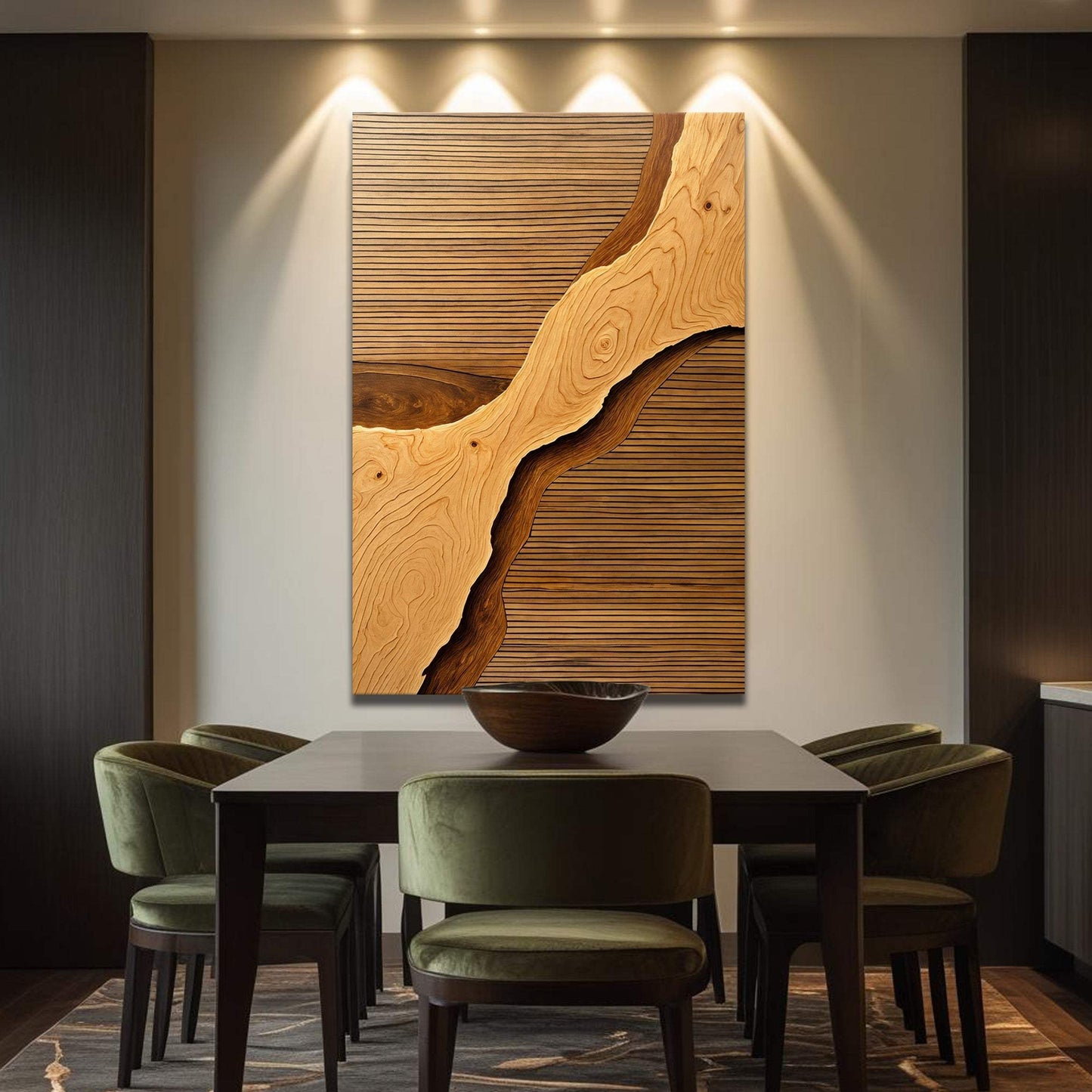 Wood Rift Wall Art - Tailored Canvases - Flyclothing LLC