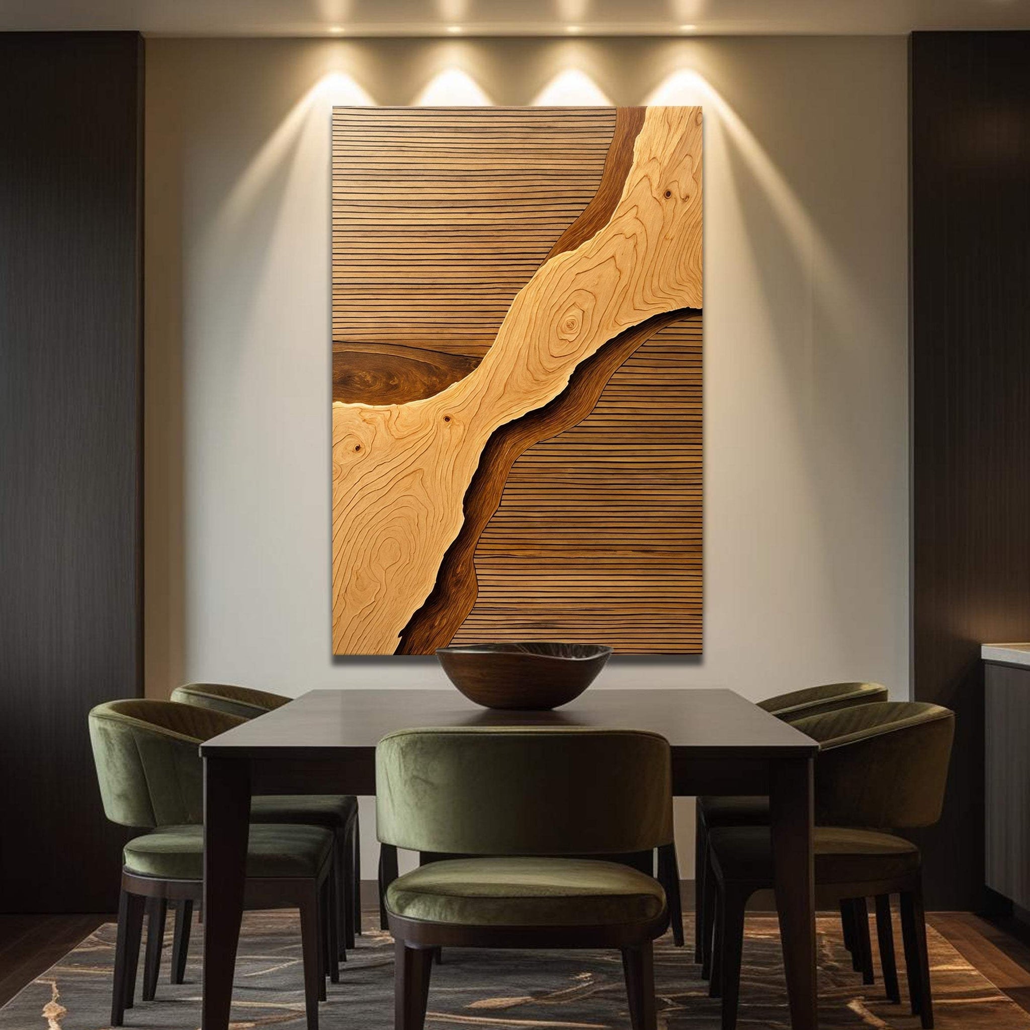 Wood Rift Wall Art - Tailored Canvases - Flyclothing LLC