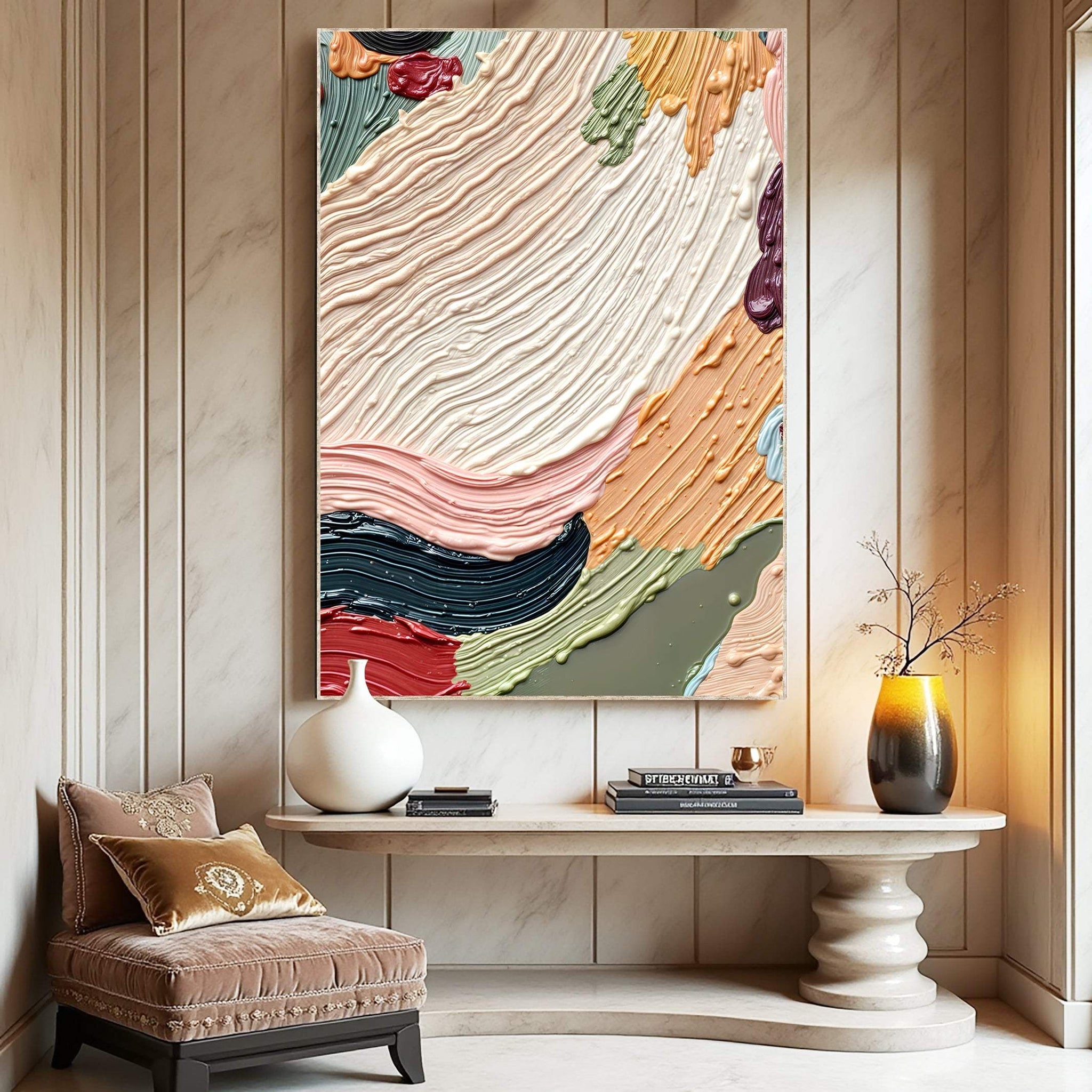Colorful Abstract Wall Art - Tailored Canvases - Flyclothing LLC