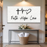 Faith, Hope, Love Faith Wall Art II - Tailored Canvases - Flyclothing LLC