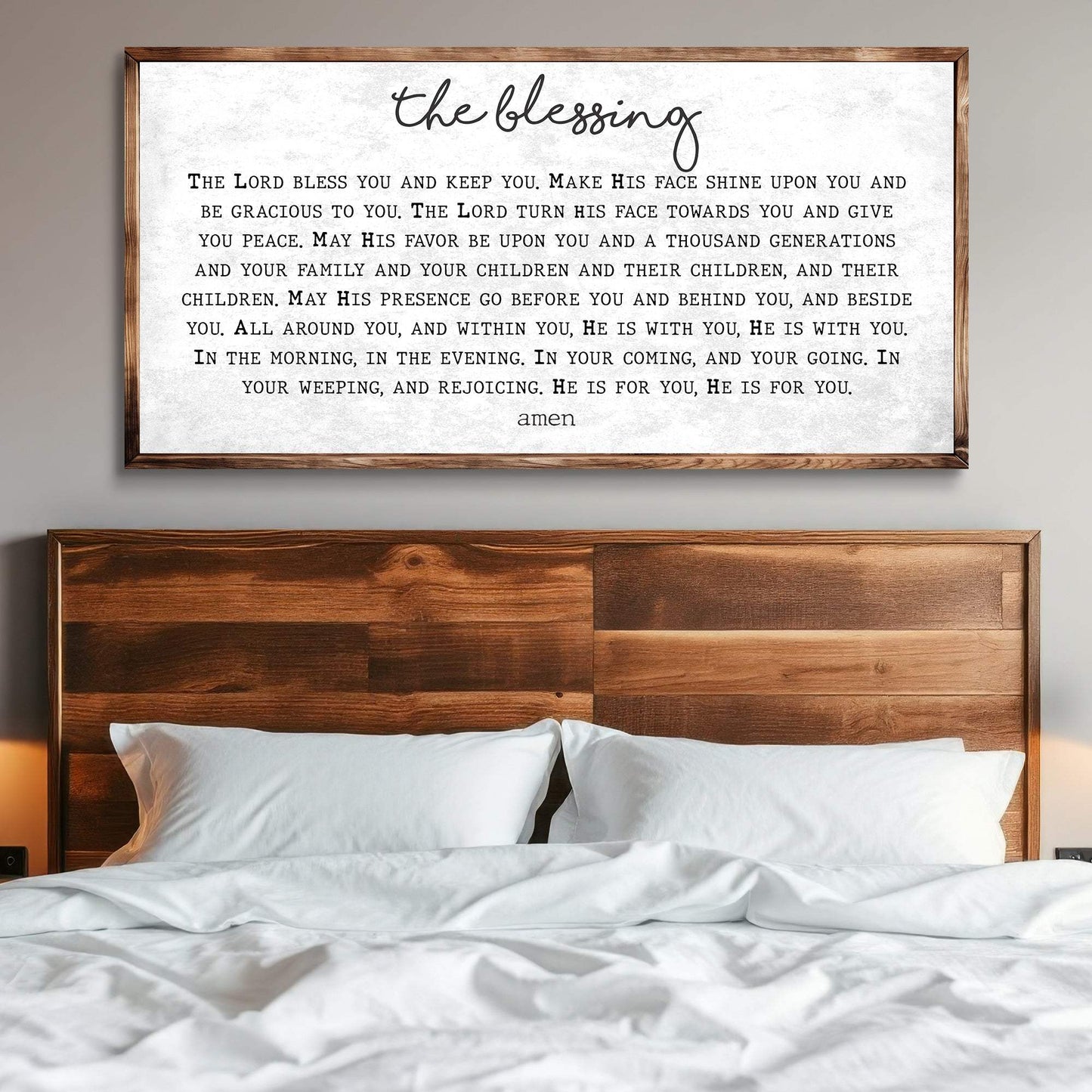 The Blessing Faith Sign II - Tailored Canvases - Flyclothing LLC