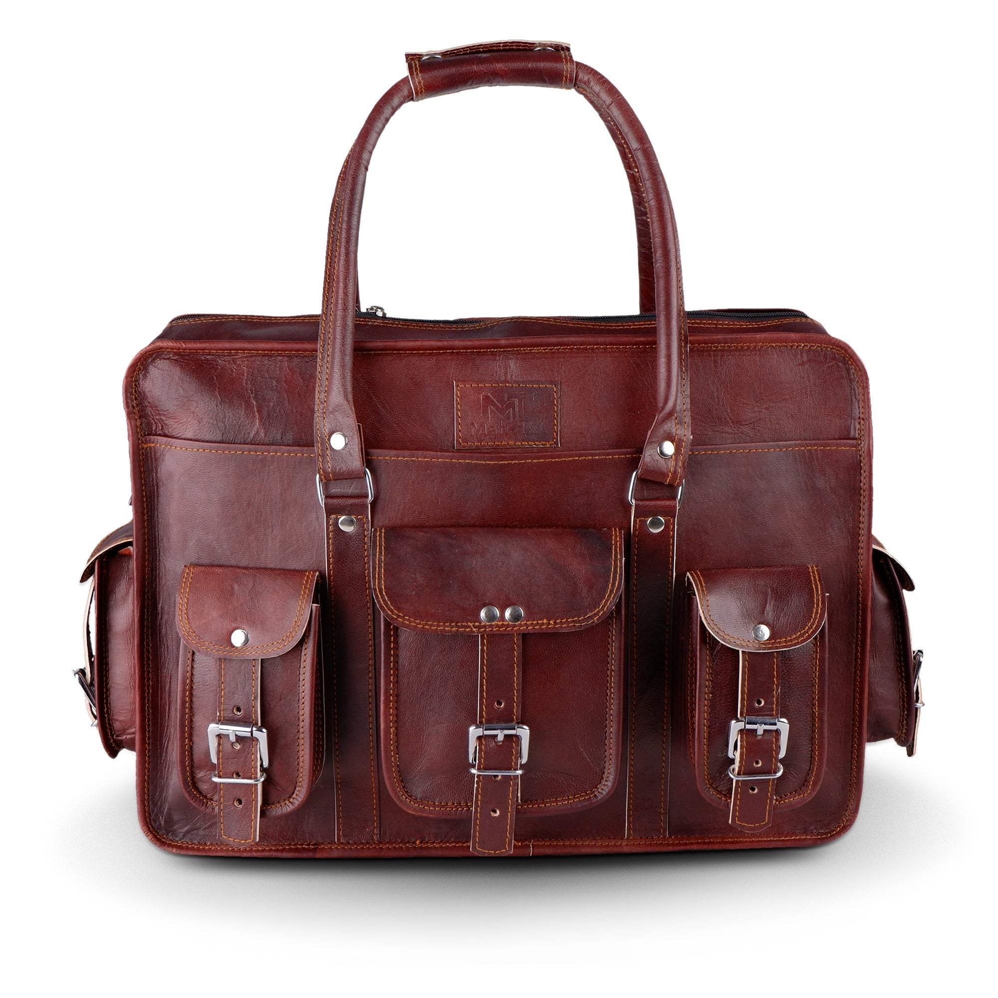 Morgan Leather Briefcase - Classy Leather Bags - Flyclothing LLC