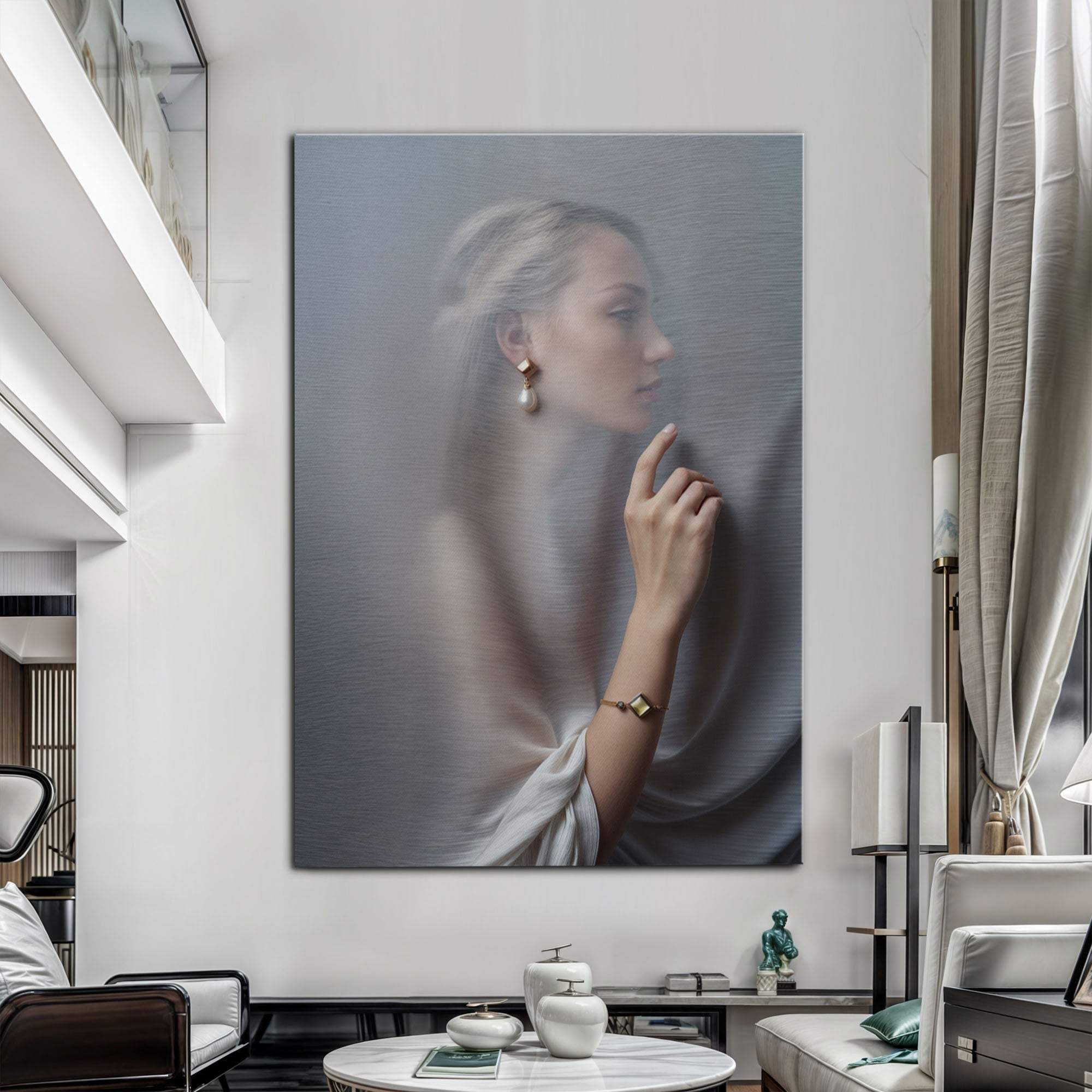 Behind Curtain Wall Art - Tailored Canvases - Flyclothing LLC