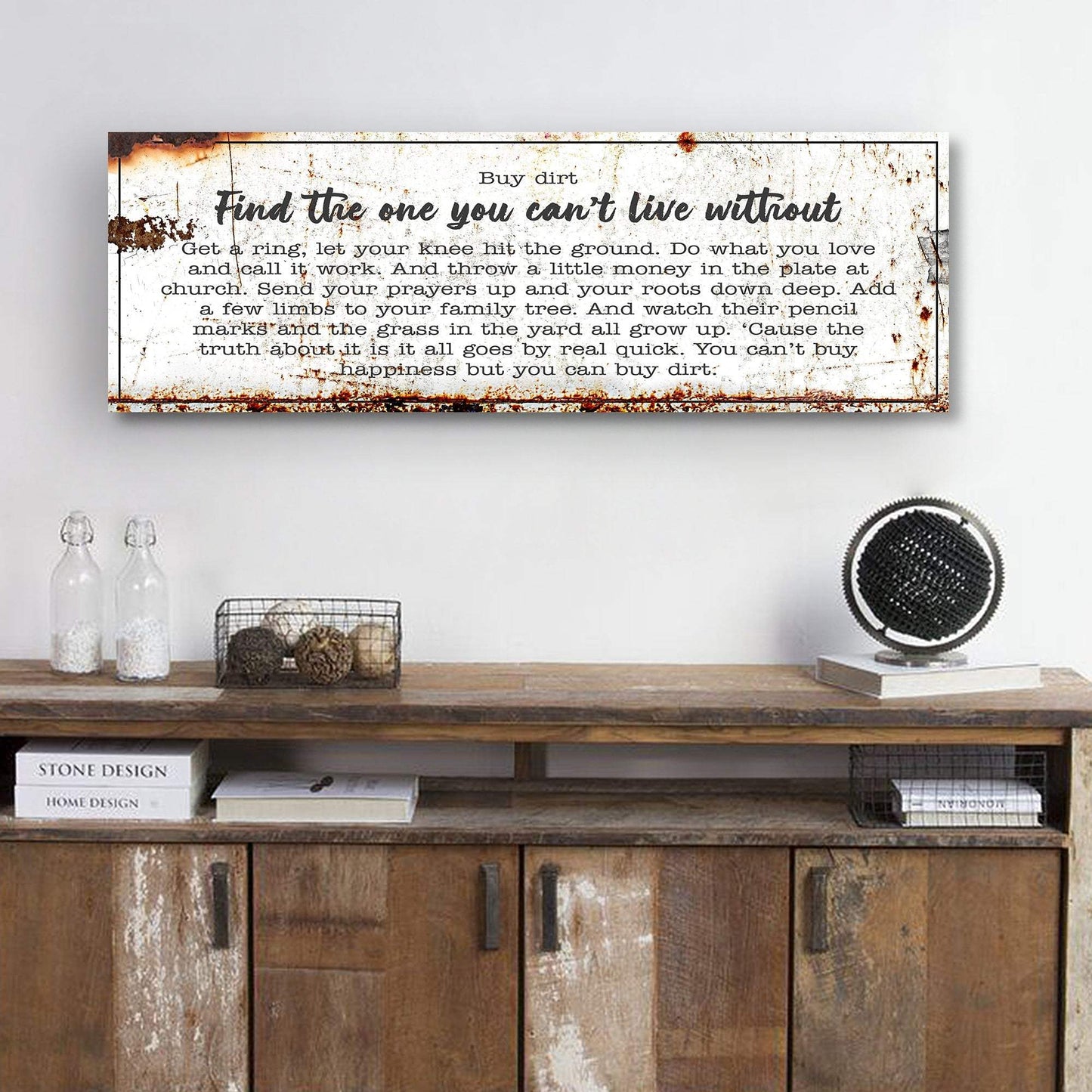 Find The One You Can't Live Without Family Sign - Tailored Canvases - Flyclothing LLC