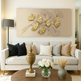 Golden Botanical Wall Art - Tailored Canvases - Flyclothing LLC