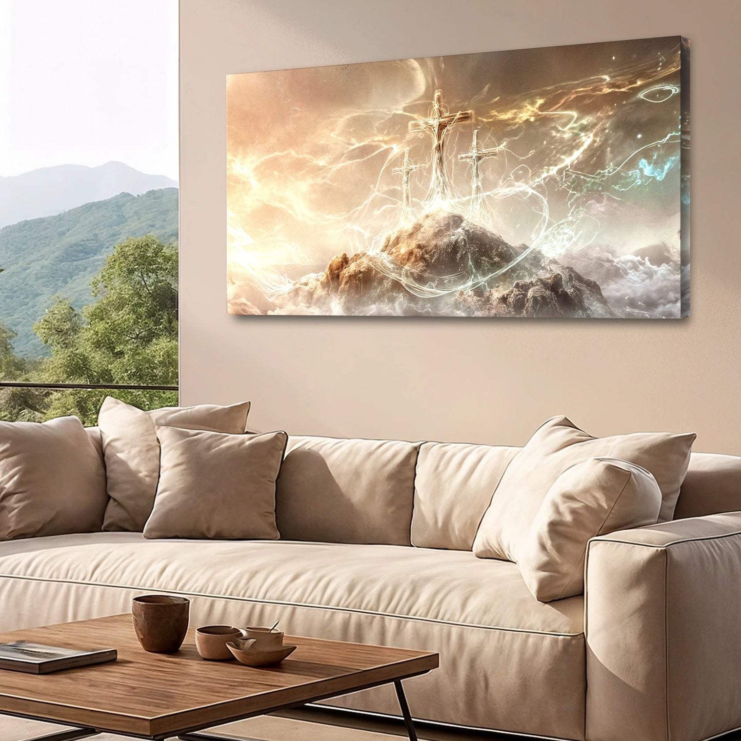 He Is Risen Faith Wall Art - Tailored Canvases - Flyclothing LLC